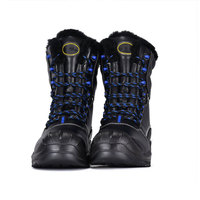 Bottes de travail imperméables extrêmes pour l'hiver, à tige haute, avec embout composite et semelle intermédiaire antidérapante, chaussures de sécurité pour les lieux de travail froids et hivernaux
