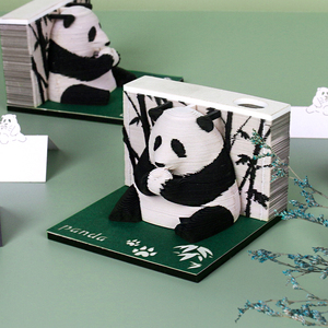 Bloc de notas de animales de papelería bonita, Panda, gato, conejo, dragón, nota adhesiva, regalo promocional, Bloc de notas para niños - Product Image 2