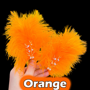 Épingle à cheveux artisanale en perles et <span class=keywords><strong>plumes</strong></span>, avec décoration en alliage en forme de branche, pour salon de yoga, atelier floral, marché artisanal, festival culturel Hanfu - Product Image 5