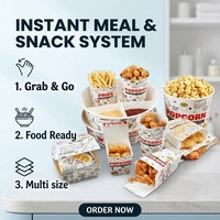 Boîtes en papier frites imprimées personnalisées recyclées à emporter emballage pour fast-food burger hamburger