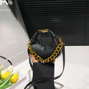 Nouveau sac à main mini pour femme en PU tendance de couleur bonbon avec chaîne, sac à main mignon pour fille - Product Image 5