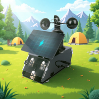 STEM DIY Robot pour Arduino Kit Enfants Démarreur Éducatif pour Surveillance de l'Environnement IoT Station Météo Programmation Esp32