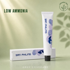 La fabbrica fornisce tinture per capelli permanenti organiche ad alta pianta biologica 100% una copertura grigio a bassa ammoniaca, Color colore dei capelli senza <span class=keywords><strong>crema</strong></span> - Product Image 1