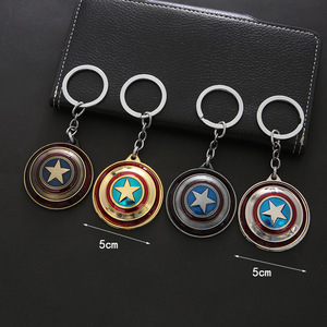 Portachiavi Auto in Lega di Zinco a Forma di Scudo di Capitan <span class=keywords><strong>America</strong></span>, Regalo Creativo, Confezionato Singolarmente - Product Image 1