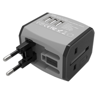 Adaptateur de voyage universel portable, nouveau, à la mode, avec quatre ports usb et de type c, prise électrique