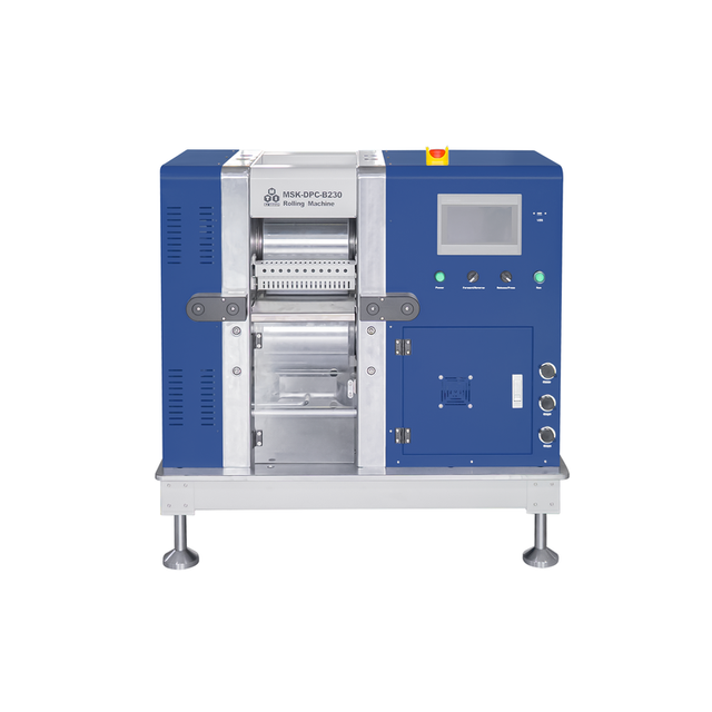 80T Precision Electric Calendar Machine Pressure Controlled Rolling Press System (220 mm W X 230 mm Dia.) for Battery Electrodes