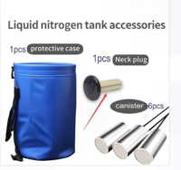 Recipiente Criogénico Portátil de Aluminio de 3L para Nitrógeno Líquido, Tanque de Presión para Ganadería YDS-3, 1 Año de Garantía