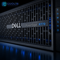 재고 있음 도매 새 정품 델 파워엣지 R770 2U 듀얼 소켓 랙 서버 인텔 제온 6 DDR5 NVMe 8TB 엔터프라이즈 서버
