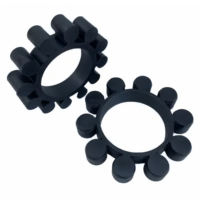 Acoplamientos de eje de material de acero, elastómero de caucho elástico, almohadilla de poliuretano flexible o rígida, con soporte OEM personalizado
