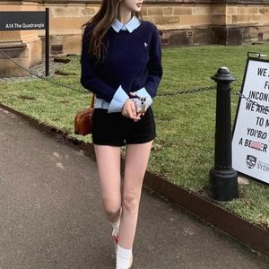 <span class=keywords><strong>Maglioni</strong></span> da <span class=keywords><strong>donna</strong></span> ricamati con logo del marchio Patchwork a maniche lunghe a maniche lunghe da ragazza sexy - Product Image 3