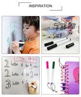 Stylos effaçables pour tableau blanc KHY Customization, 12 couleurs, marqueurs effaçables à sec et gomme