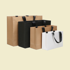Bolsas de papel kraft con logotipo personalizado para tiendas de ropa, publicidad empresarial, bolsas de papel para regalos al por mayor - Product Image 2