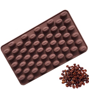 Coffee Bean Chocolate Mold Silicone Baking Mold For Cake Decorative DIY Candle Making 60 Cavities Flexible Mold - Product Image 5