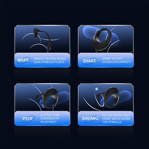 Vibrateur anneau pénien design papillon pour homme jouet sexuel masculin pour retarder l'éjaculation produit en caoutchouc pour des rapports sexuels plus sûrs - Product Image 4