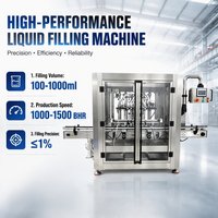 Machine de remplissage de bouteilles en acier inoxydable, plastique et verre entièrement automatique haute précision L&B pour lotion, crème, shampoing, gel, pâte