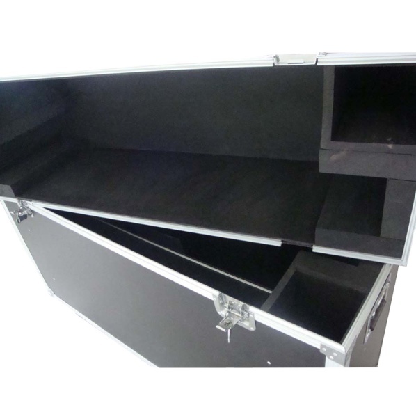 High Quality Plywood Fireproof Aluminum Flight TV Case with Wheels