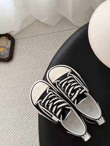 Zapatillas de Lujo para Mujer, Zapatillas de Diseñador 2026, Nuevas Zapatillas de Lona con Plataforma Negra y Blanca, Suela Gruesa, Zapatillas Casuales para Dama - Product Image 6