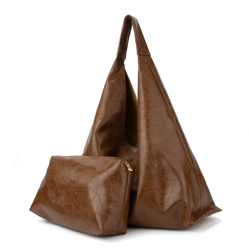 PU Vegan Leather Hobo Shoulder Bag V Mulheres Senhoras Designer Pu Luxo Senhoras Crossbody Tote Bag Bolsa Bolsa Bolsa Bolsa Bolsa Bolsa de Mão