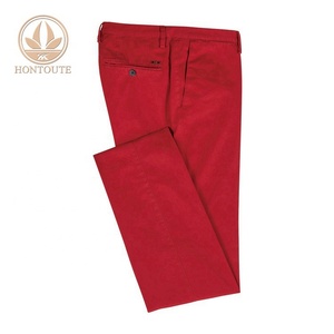 Marca de lujo nuevo diseño de moda Slim trabajo Chino rojo largo clásico hombre pantalón - Product Image 2