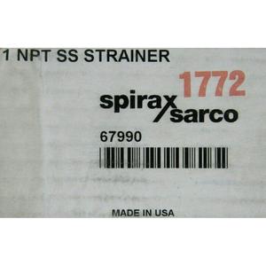 Conector de Filtro de Acero Inoxidable Spirax Sarco de 1 Pulgada NPT, Tipo Canasta, Conexión Roscada Industrial - Product Image 3