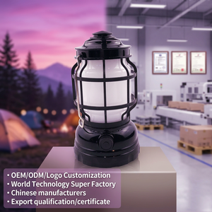 Lámpara de camping LED portátil, impermeable, con ajuste de rotación, recargable, para exteriores, para restaurante. - Product Image 1