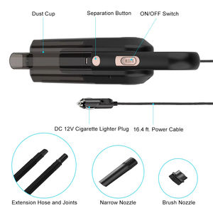 HF2866 Mini aspirapolvere ad alta potenza 7 <span class=keywords><strong>KPA</strong></span> aspirazione portatile per autoveicoli-12V DC 120 <span class=keywords><strong>Watt</strong></span> - Product Image 2