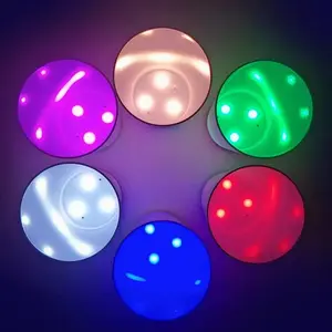 Gelas LED diaktifkan cairan 12oz 14oz dapat digunakan kembali plastik cangkir lampu Led untuk pesta Bar klub malam