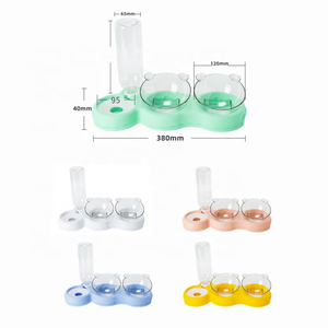 <span class=keywords><strong>Bebedero</strong></span> Automático de Doble Recipiente <span class=keywords><strong>para</strong></span> <span class=keywords><strong>Perros</strong></span> y Gatos, Antideslizante, de PP, con Botella de Agua y Recipiente <span class=keywords><strong>para</strong></span> Comida, Artículos <span class=keywords><strong>para</strong></span> Mascotas - Product Image 1