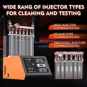 ANCEL ANJ600 Limpiador de Inyectores PIEZOELÉCTRICOS Inyectores de Combustible Prueba de Fugas de Resistencia 6 Cilindros Limpiador de Inyectores de <span class=keywords><strong>Coche</strong></span> de Limpieza Ultrasónica - Product Image 3