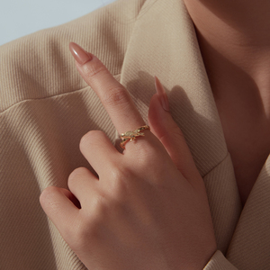 กำไลข้อมือรูปนกสีทอง เครื่องประดับทอง 9K ดีไซน์สัตว์ทันสมัย สำหรับทุกเพศ ใส่ได้ทุกวัน เหมาะเป็นของขวัญ - Product Image 6