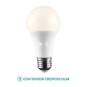 Ampoule E27 11W 990lm 4000K avec capteur crépusculaire, dimensions 11,7x6x6 cm, idéale pour l'éclairage automatique et l'amélioration de l'éclairage - Product Image 1