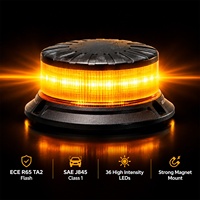 Lampu Rotator Peringatan Truk Berkualitas Tinggi 12V 24V, Lampu Strobo Berkedip untuk Kendaraan Teknik, Garansi 3 Tahun