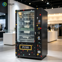 Équipement commercial de distribution automatique de boissons et de collations pour stocker les boissons en bouteille froides et les collations emballées