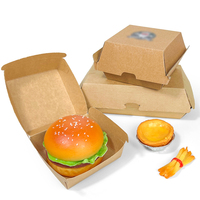 Boîtes à hamburger design personnalisé boîtes à hamburger pliables personnalisées en gros avec échantillon gratuit