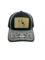 Casquettes personnalisées Wecondo, 5 panneaux, logo brodé, Lucky Las Vegas 777, Black Eight Ace Poker Hat, casquette de baseball, casquette de papa, casquettes de sport