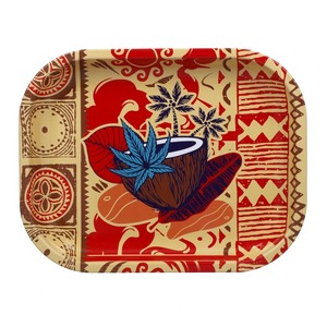 Bandeja rodante de metal de 7*5.5 pulgadas con logo personalizado para tiendas de vapeo, dispensarios y cultivadores - Product Image 1