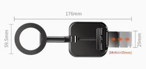 Più recente gancio in metallo Clip presa d'aria di navigazione per auto porta cellulare magnetico con caricatore per auto moto bici - Product Image 5