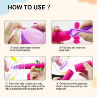 Disque Menstruel en Silicone Souple Personnalisable et Réutilisable avec Applicateur – Vente en Gros OEM – Soins Menstruels Écologiques