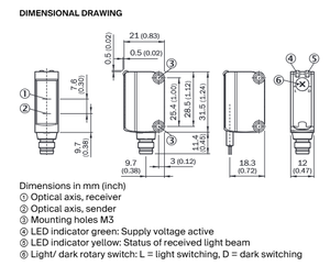 เซ็นเซอร์โฟโตอิเล็กทริคแบบมินิ GL6-P1211 ตรวจจับแบบสะท้อนแสง PNP-Output สำหรับสายพานลำเลียงอัตโนมัติ ระยะตรวจจับ 6 เมตร มาตรฐาน IP67 - Product Image 6
