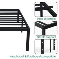 WEKIS Vente en gros usine Lit plateforme convertible moderne et durable de 14 pouces de hauteur avec rangement, pour lits jumeaux/doubles/grands/lits king size, mobilier de maison