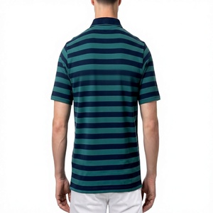 Camisetas Polo a Rayas para Hombre, Suaves, 100% Mezcla de Algodón, Manga Corta, Corte Atlético, Cuello Golf, para Verano - Product Image 6