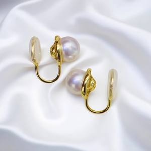 Accesorios de Perlas DIY de Plata S925 2022, Cuentas de 8-9 mm, Pendientes de Clip Simples y Modernos, Joyería DIY para Oreja - Product Image 1