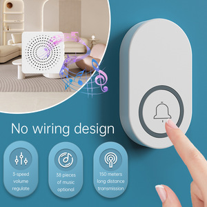 Sonnette sans fil domestique, prise USB, sonnerie longue portée, anti-vol, pour personnes âgées et dispositif d'appel - Product Image 4