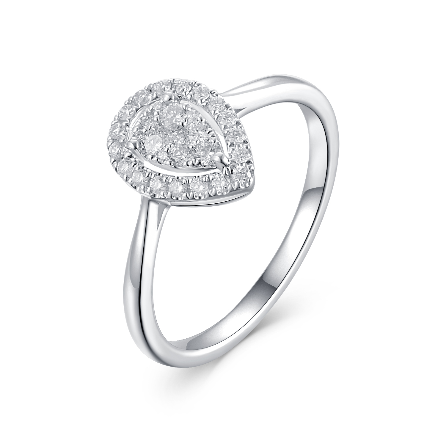 18K White Gold