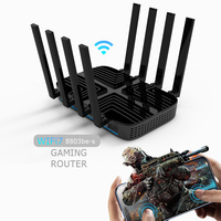 Router WiFi 4T4R, MU-MIMO WiFi 5G jaringan openwht tri-band Modem kartu Sim 5g WIFI7 Lte Mesh Router Wi-fi