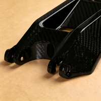 Protector de Batería de Fibra de Carbono Brillante para Surron Light Bee X Segway X260, Piezas de Repuesto para Modificación de la Carrocería de la Bicicleta Eléctrica