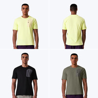 Chemises décontractées à carreaux pour hommes, taille américaine, t-shirts à manches courtes avec poche, coupe ample, pour la gym et le fitness, col rond, grande taille, respirant