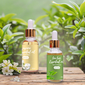 Aceite esencial de jazmín orgánico y árbol de té de etiqueta privada, hierba de grado terapéutico para Spa femenino, aceite de hierba Natural con olor fresco - Product Image 4