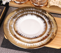 Service de table de luxe en porcelaine 16 pièces pour événements – Assiettes, bols et tasses en porcelaine blanche