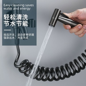 Pistola de Pulverización Presurizada Multifuncional de Acero Inoxidable con Activación por Llave TBC-01 para Uso Doméstico, Limpieza de Cenizas, Baño, Balcón, Inodoro - Product Image 2